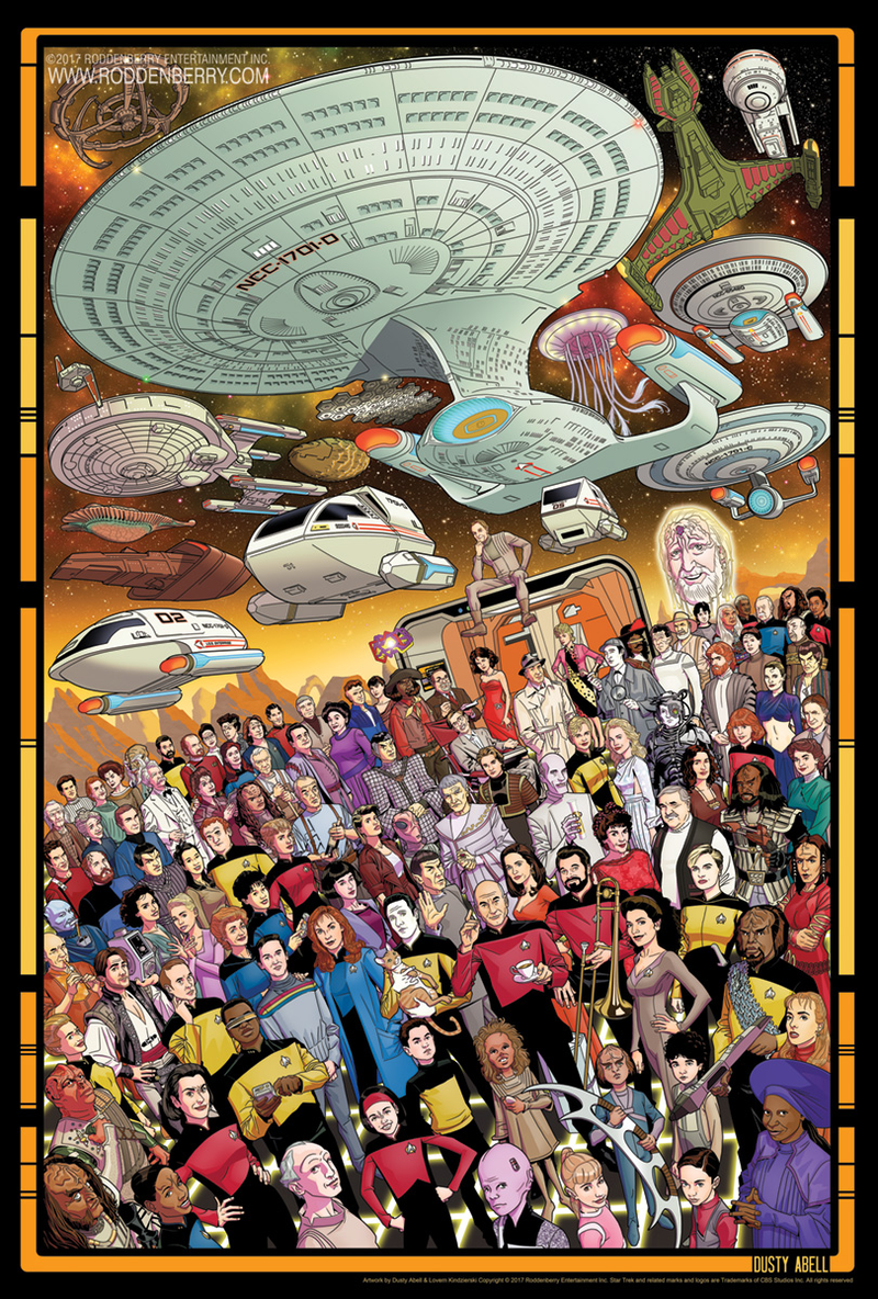 Illustration for article titled Can You Identify Every Character in These Special 30th Anniversary Star Trek: The Next Generation Posters?